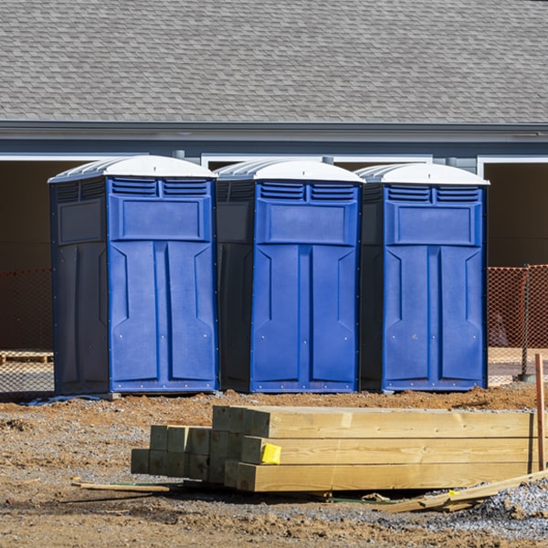 how can i report damages or issues with the portable restrooms during my rental period in Malden Bridge